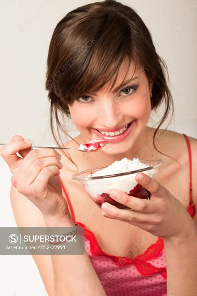 Woman dessert