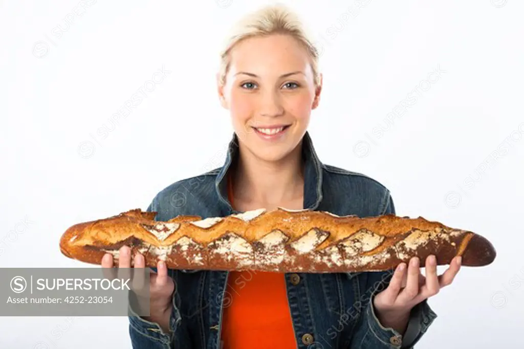 Woman bread