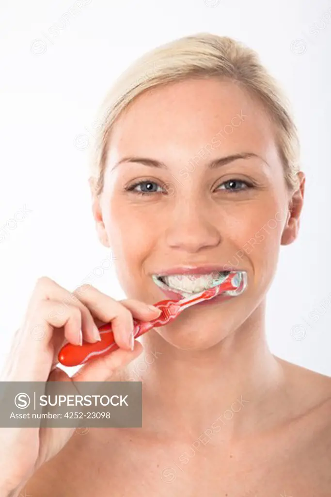 Woman toothbrush