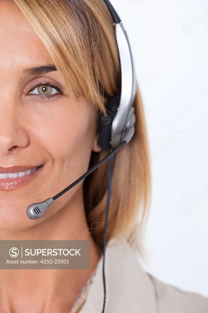Woman call center