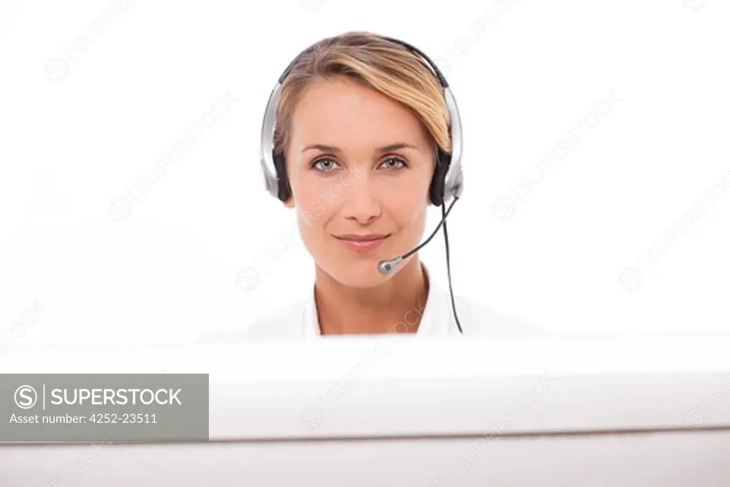 Woman call center