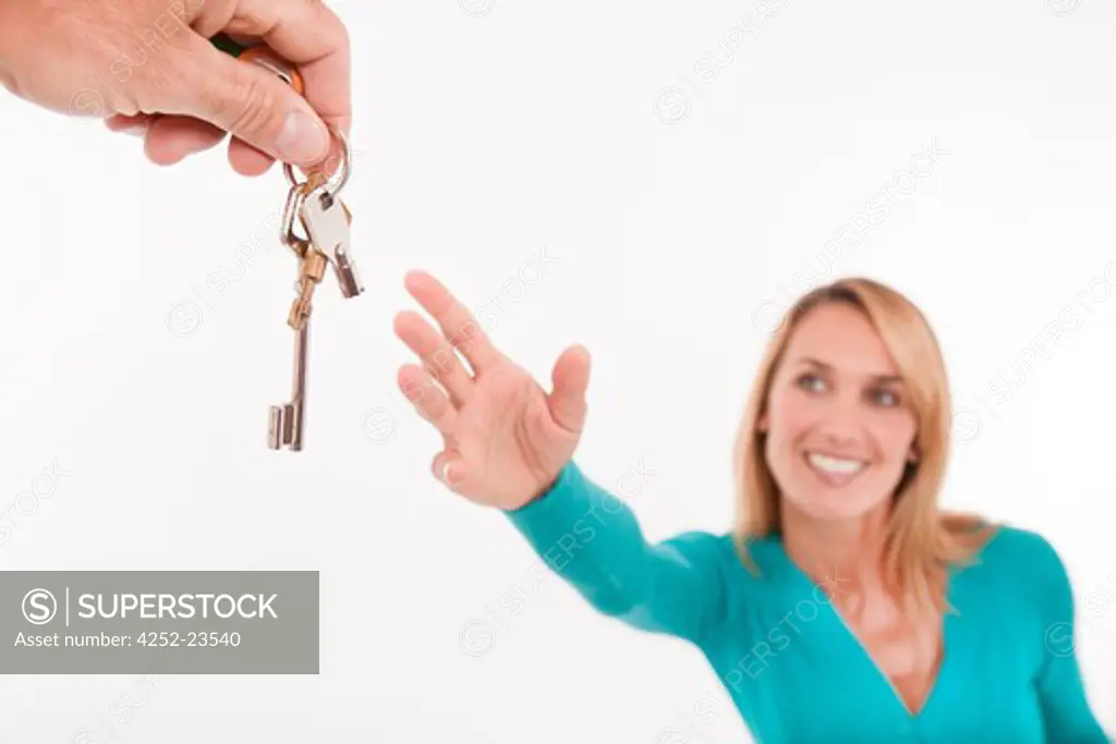 Woman flat keys