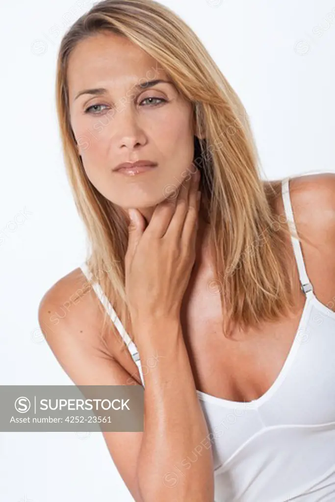 Woman neck pain