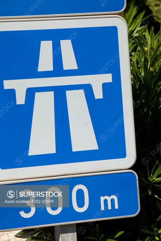 Sign motorway