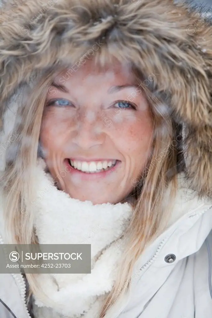 Woman winter portrait
