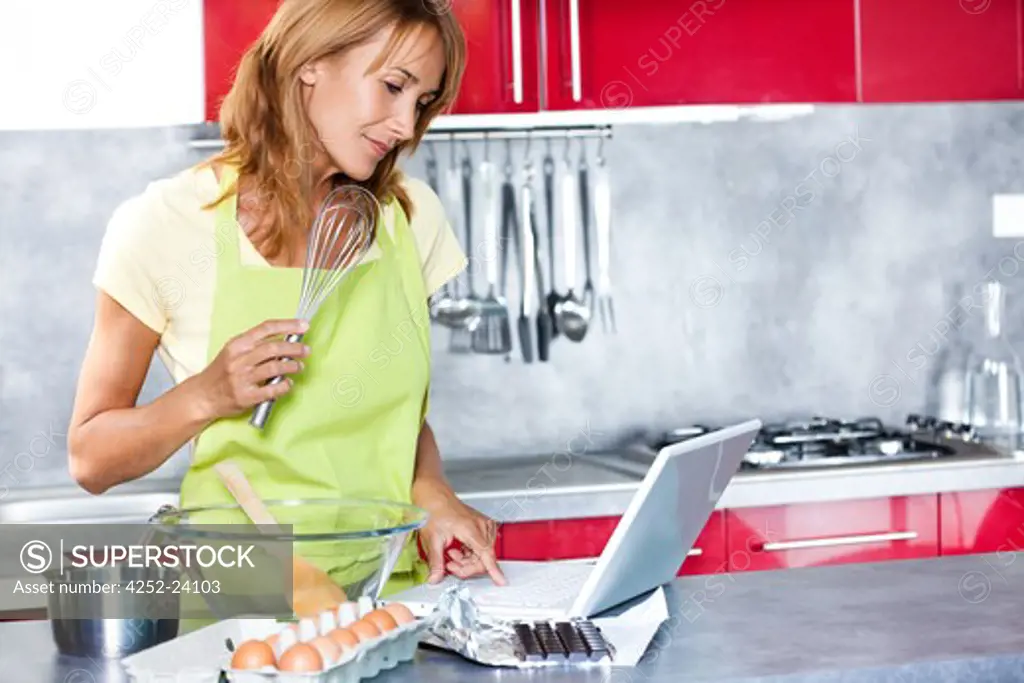 Woman baking