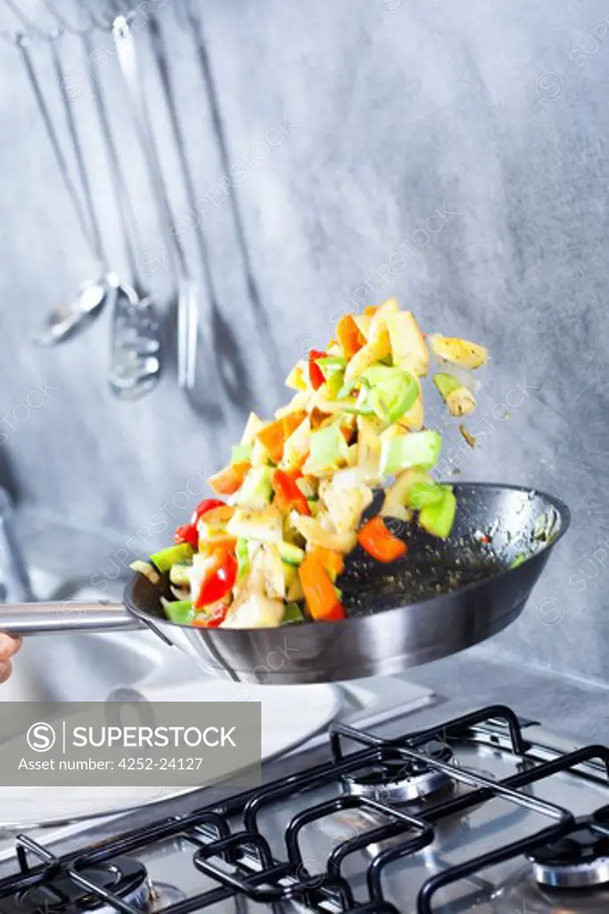 Pan kitchen vegetables