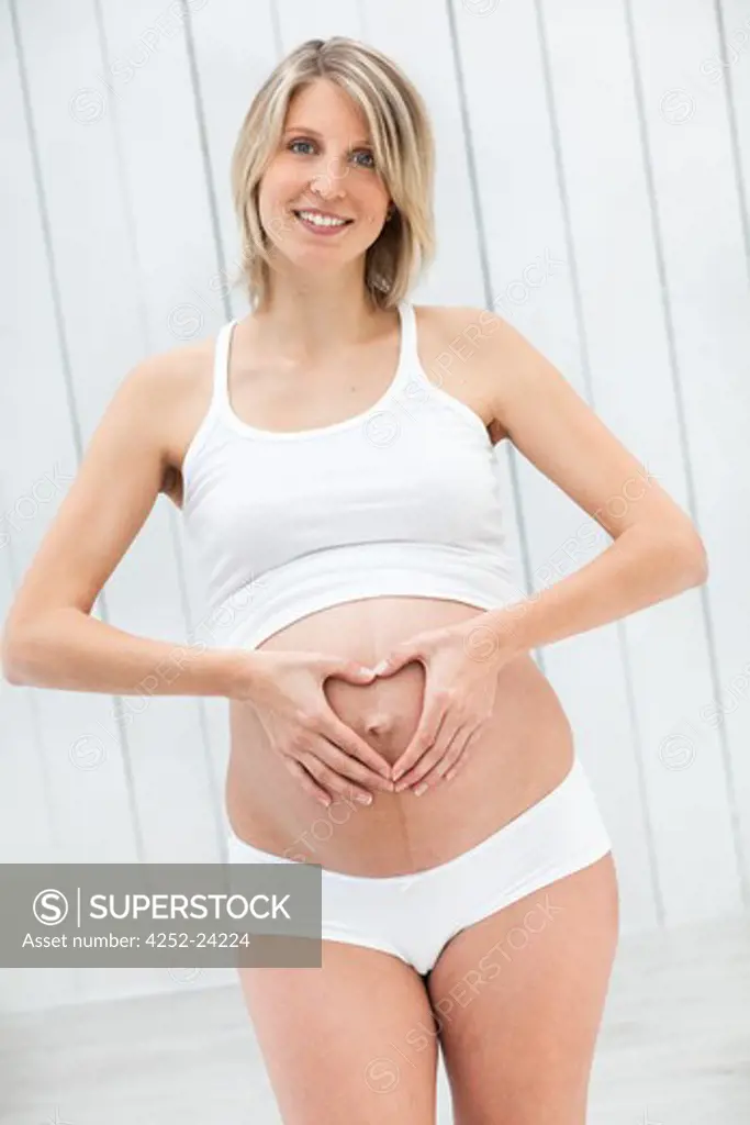 Pregnant woman heart