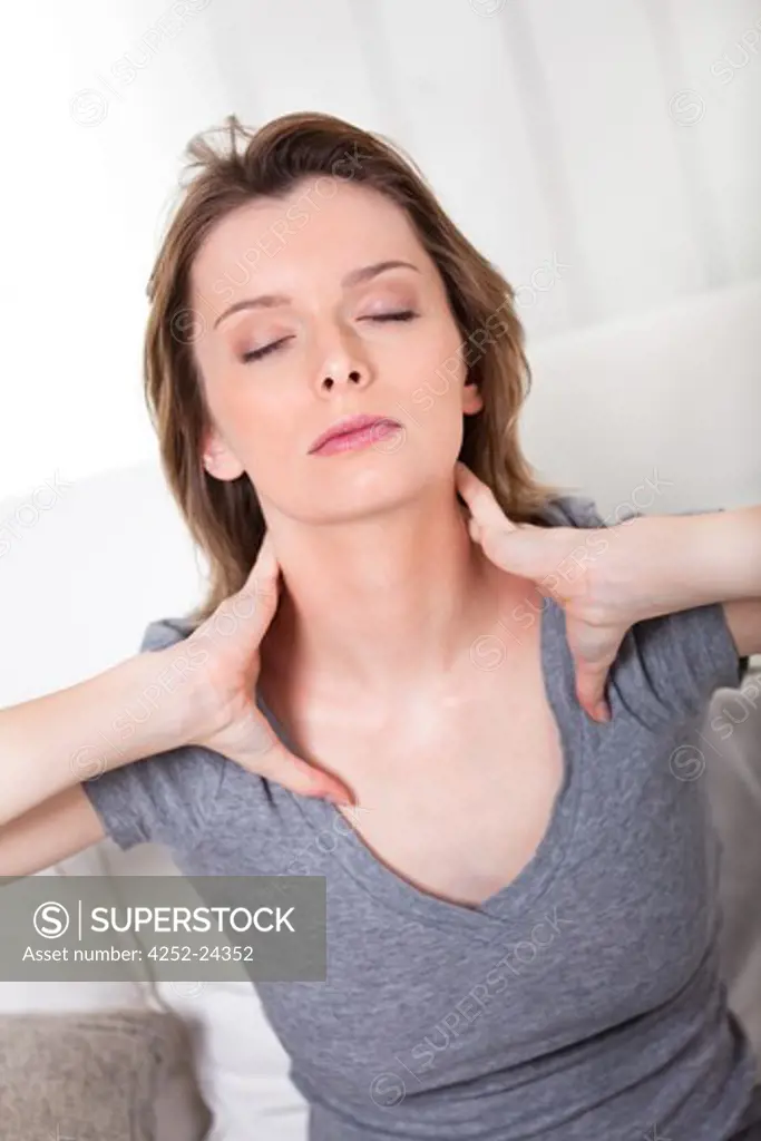Woman neck massage