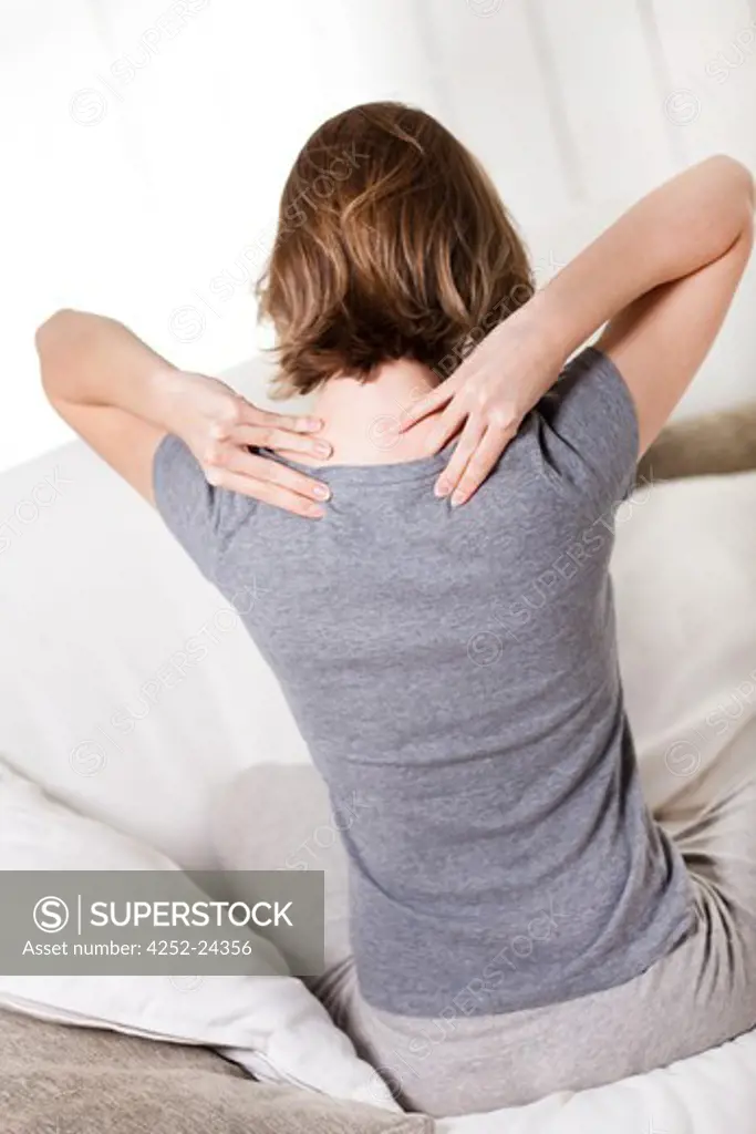 Woman back massage
