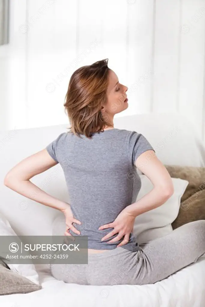 Woman back massage