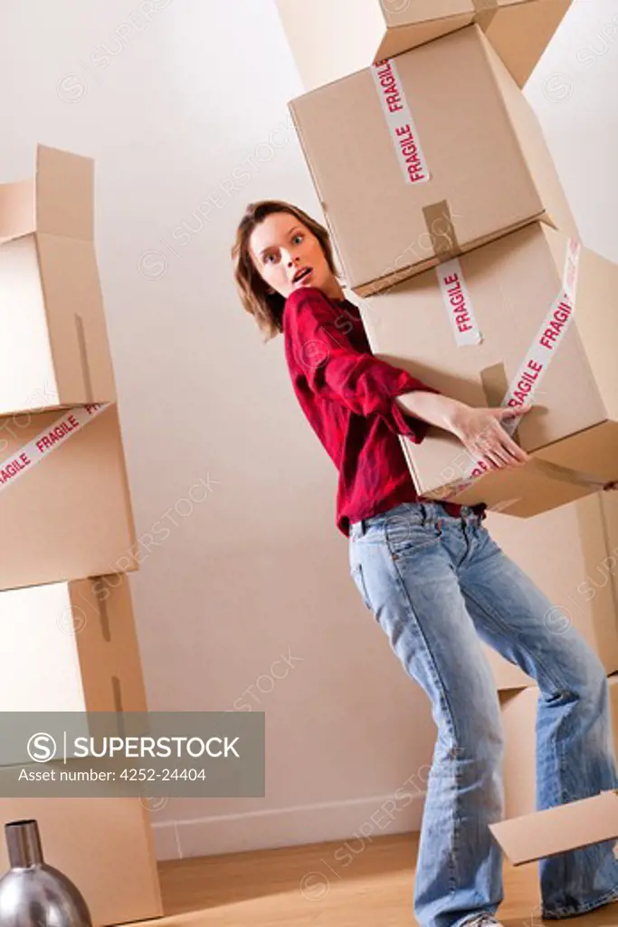 Woman moving