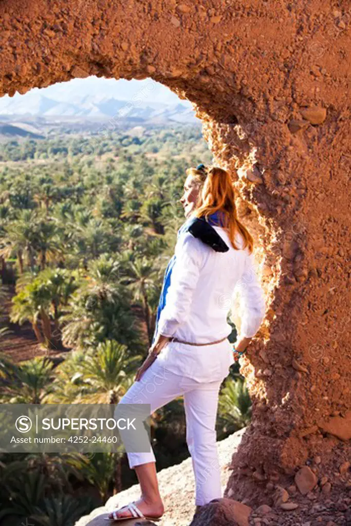 Woman Morocco nature