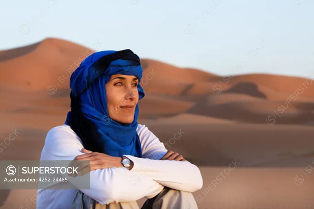 Woman Morocco tagelmust