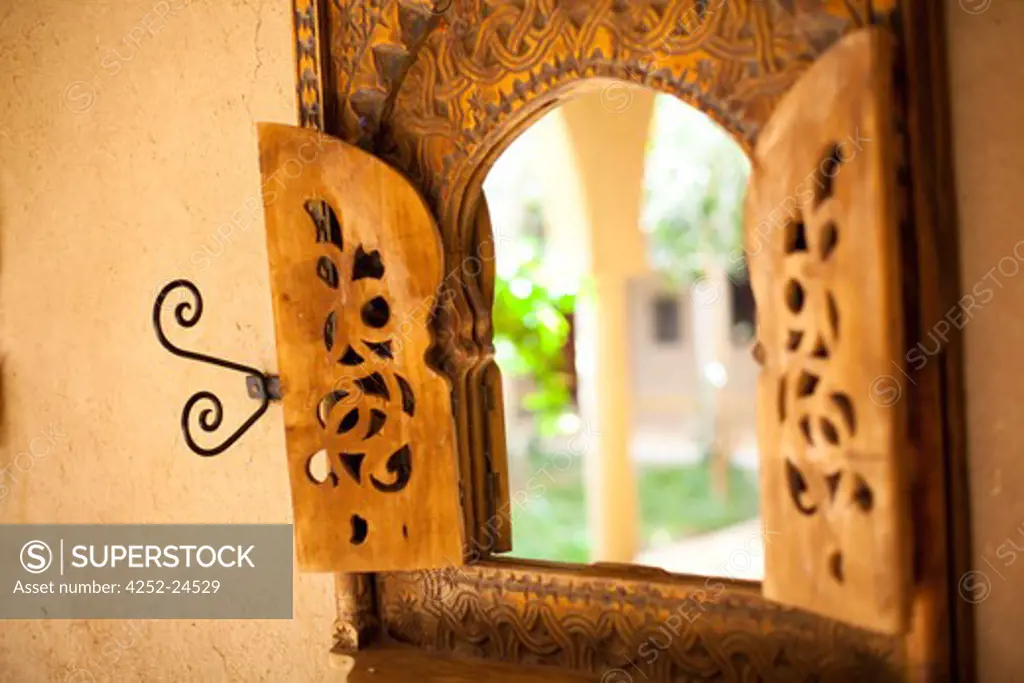 Wooden shutters Morocco