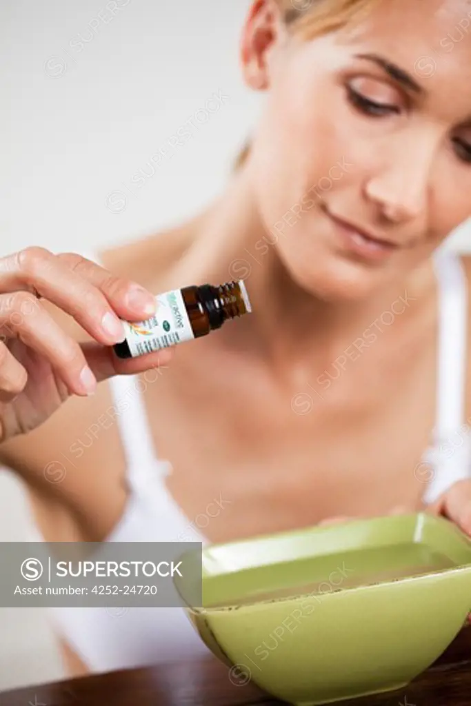 Woman essential oil
