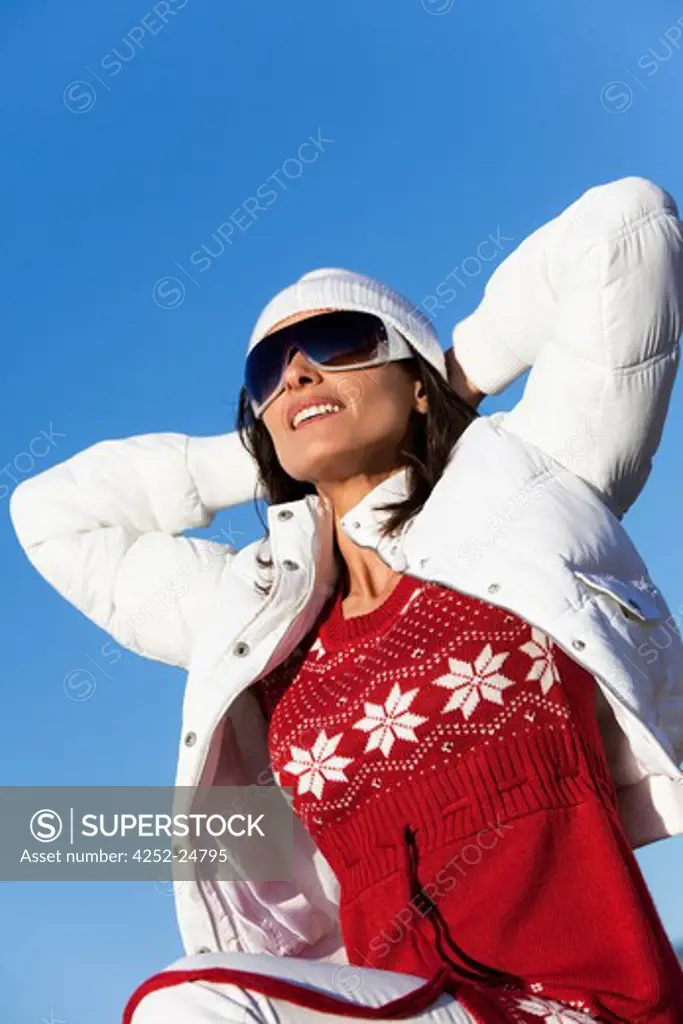 Woman winter sunglasses