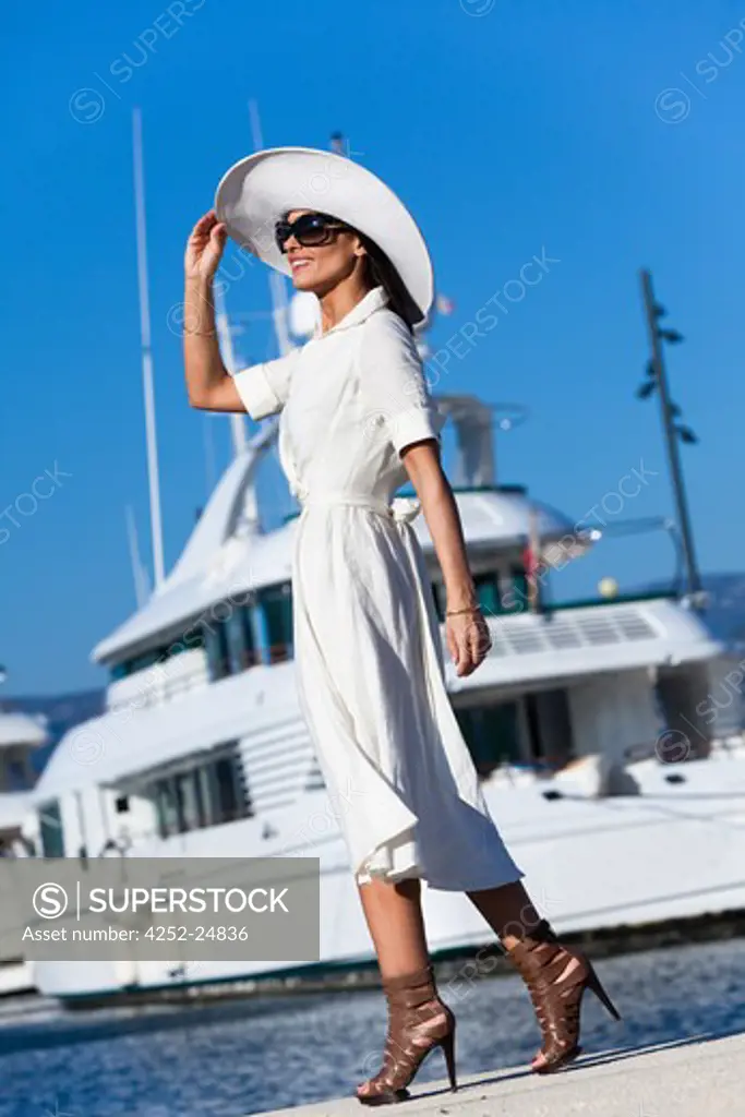 Woman sea summer
