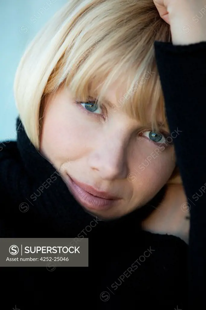 Woman portrait winter