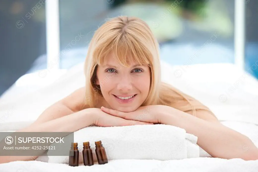 Woman relaxation aromatherapy