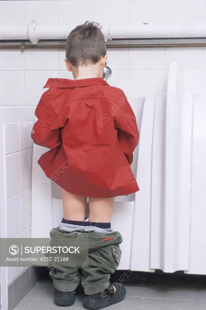 children inside boy hygiene school urinating toilet