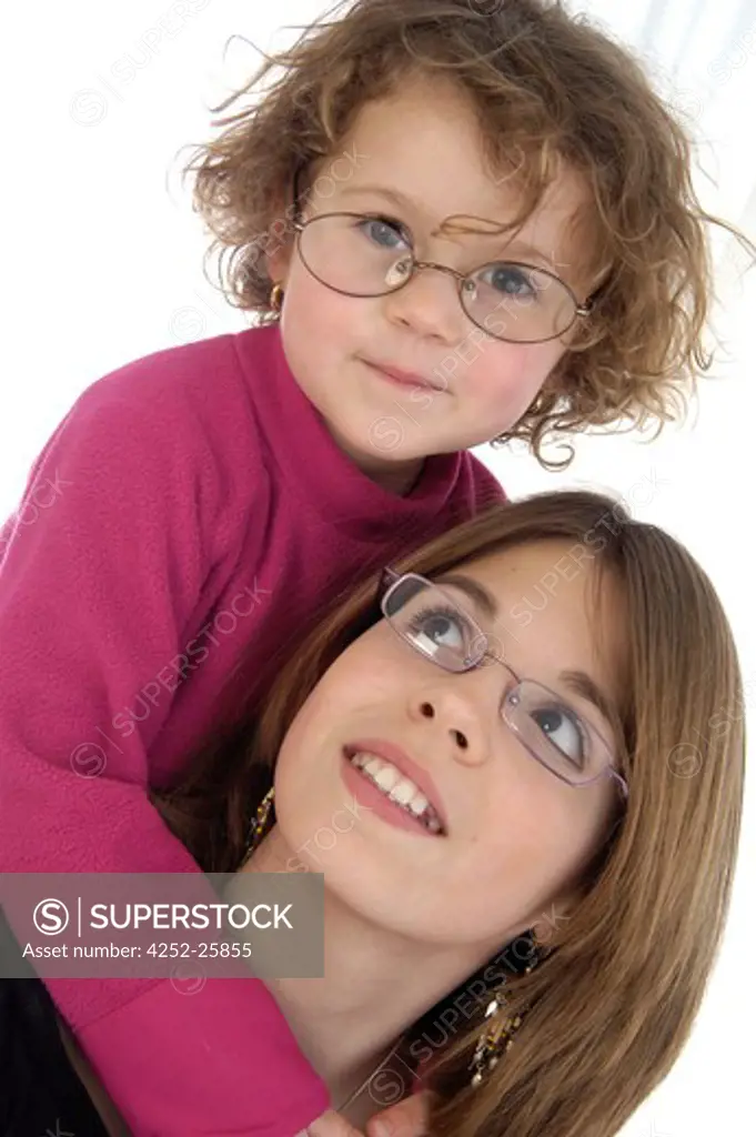 Sisters with glasses