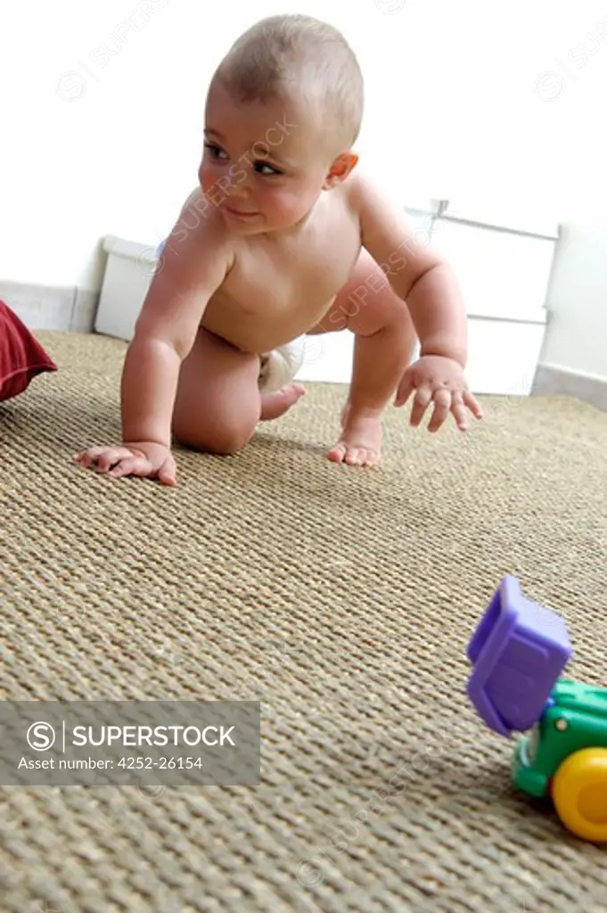 Baby on all fours
