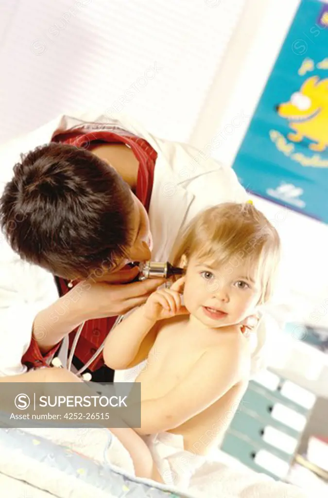 Child visiting paediatrician
