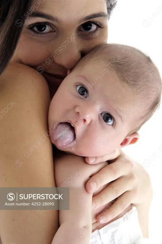 Woman and baby portrait