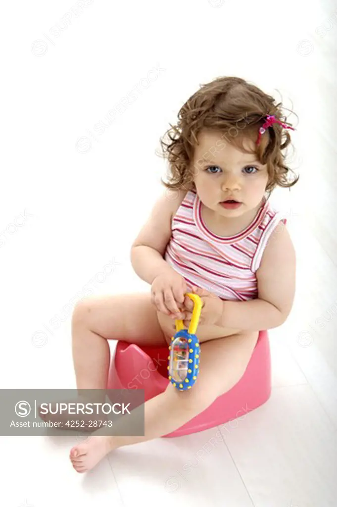 Little girl potty-chair