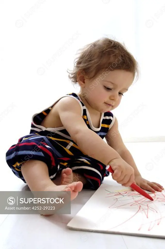 Baby drawing