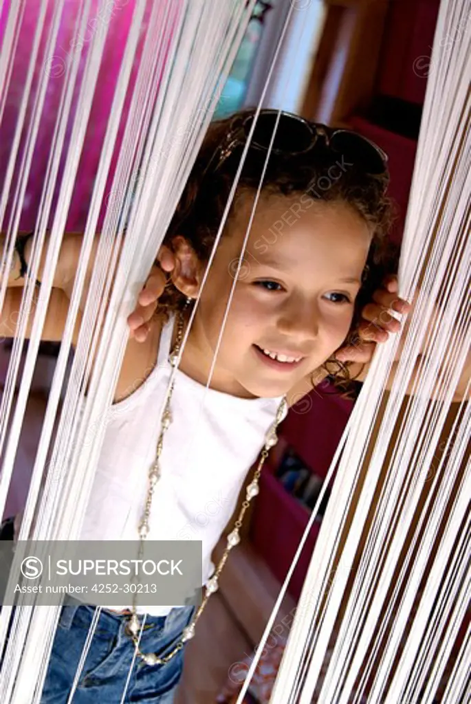 Little girl curtain