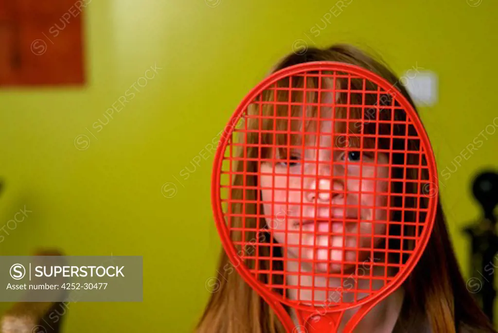 Girl racket face