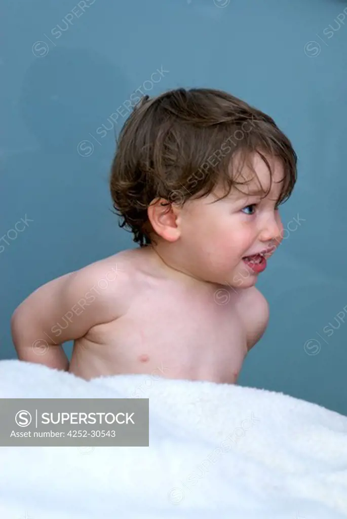 Boy bath towel
