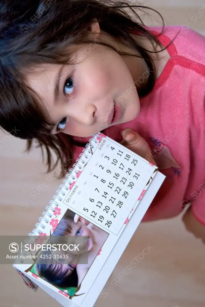 Little girl calendar
