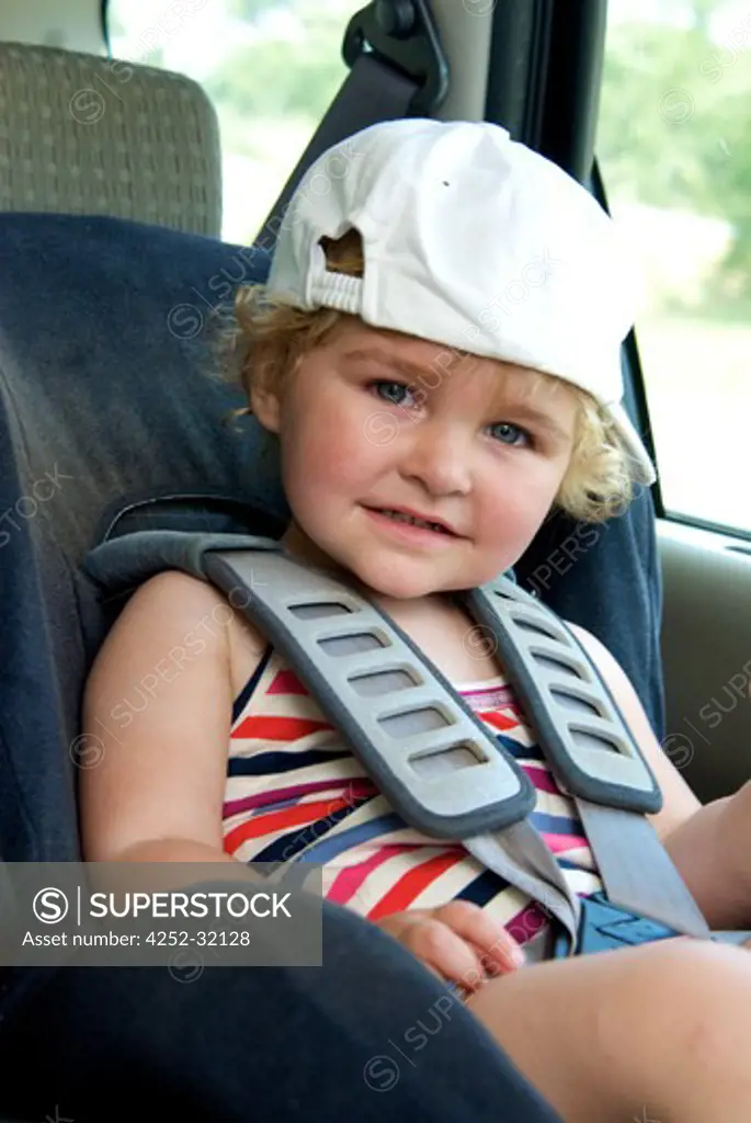 Little girl car seat