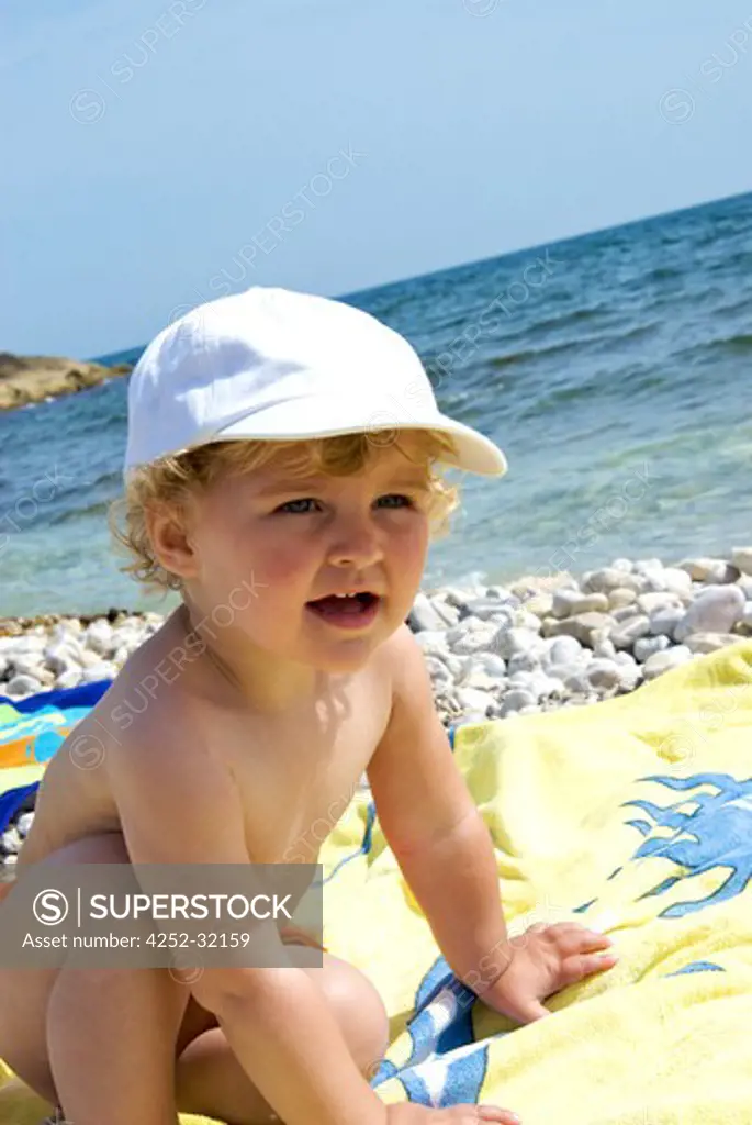 Little girl beach