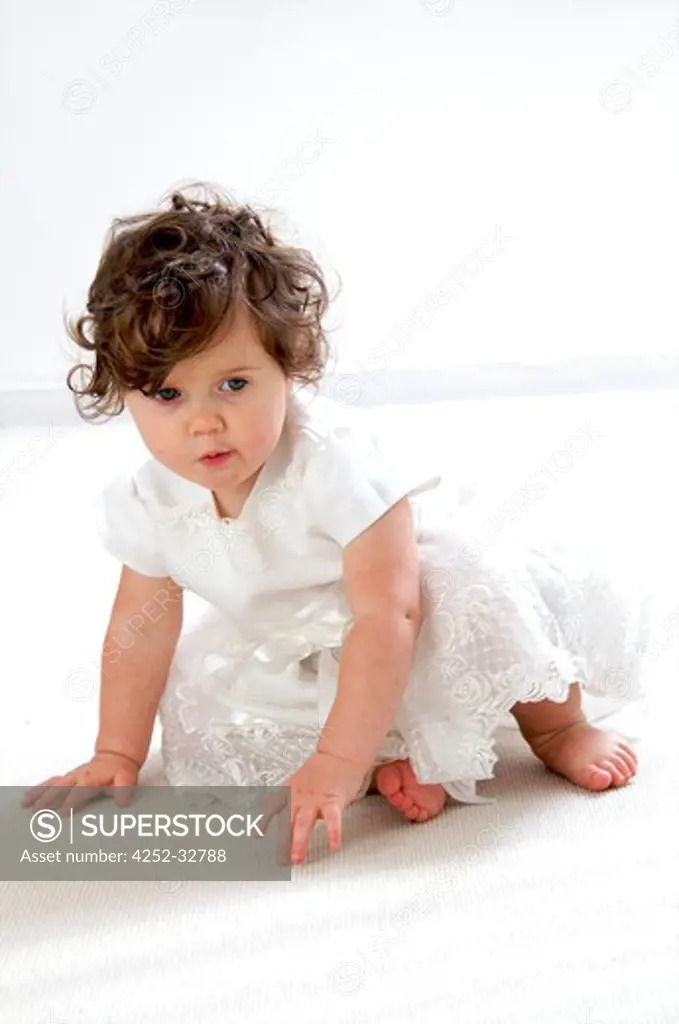 Baby white dress