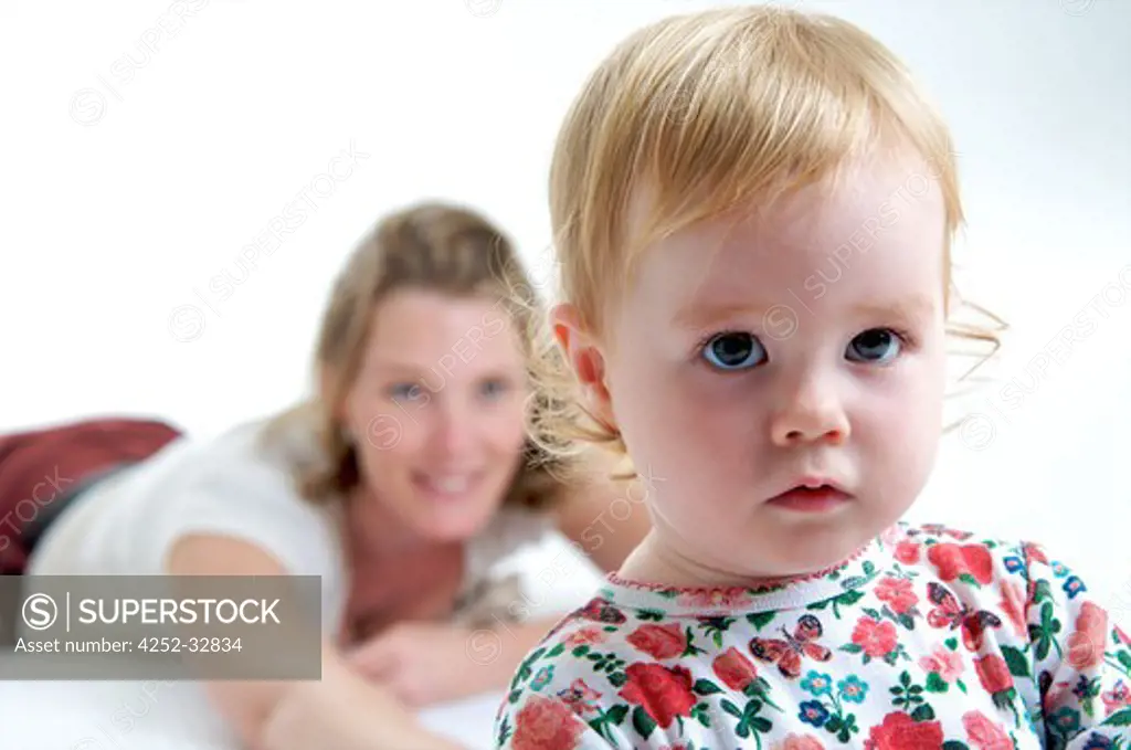 Baby portrait woman