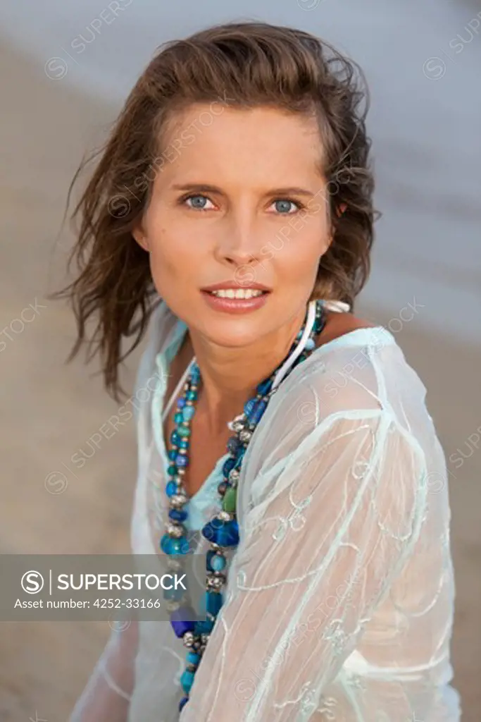 Woman beach portrait