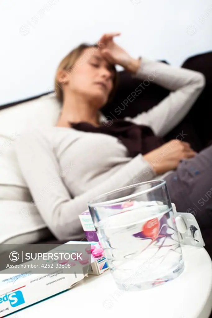 Ill woman medication