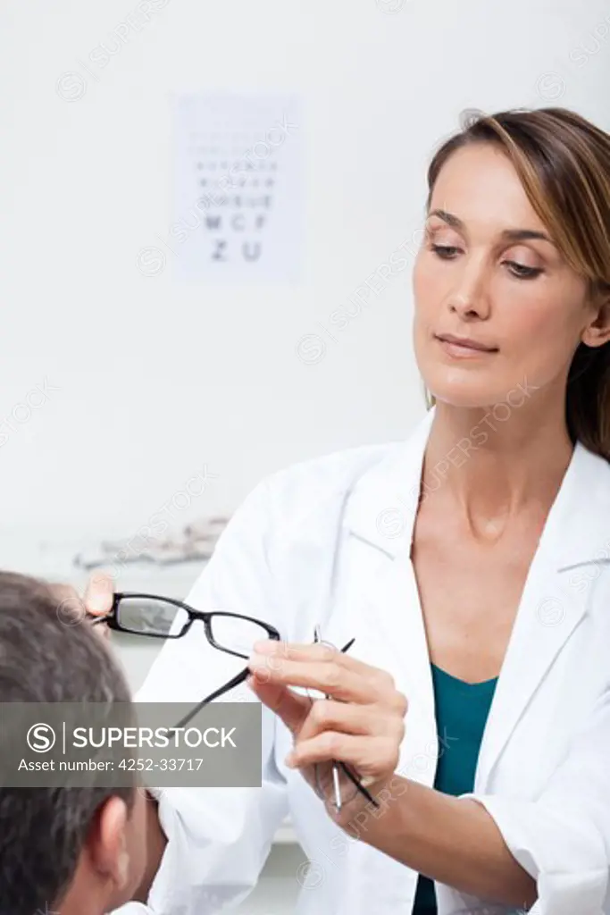 Man glasses optician
