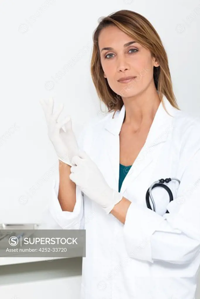 Surgeon woman portrait