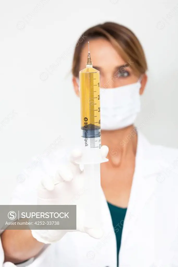 Doctor woman syringe