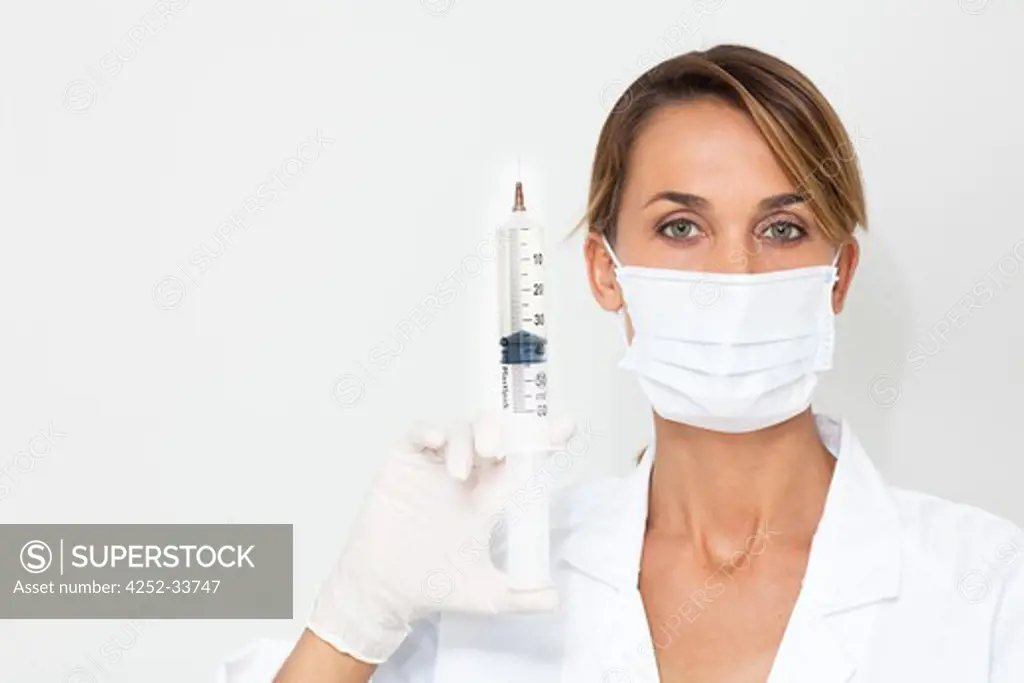 Doctor woman syringe