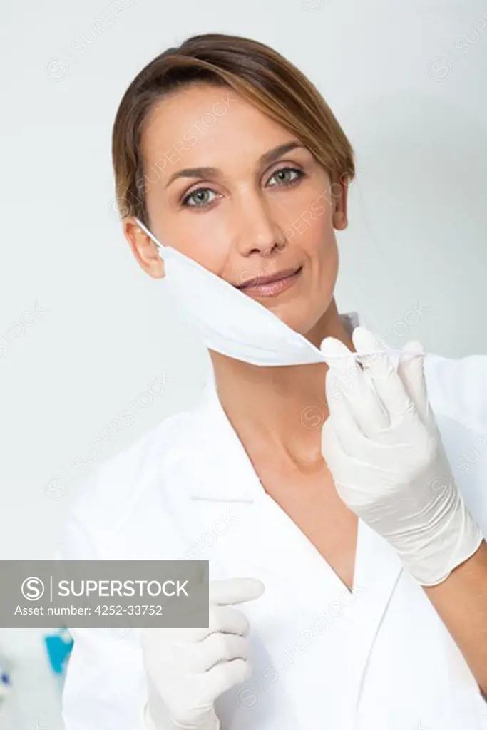 Surgeon woman portrait