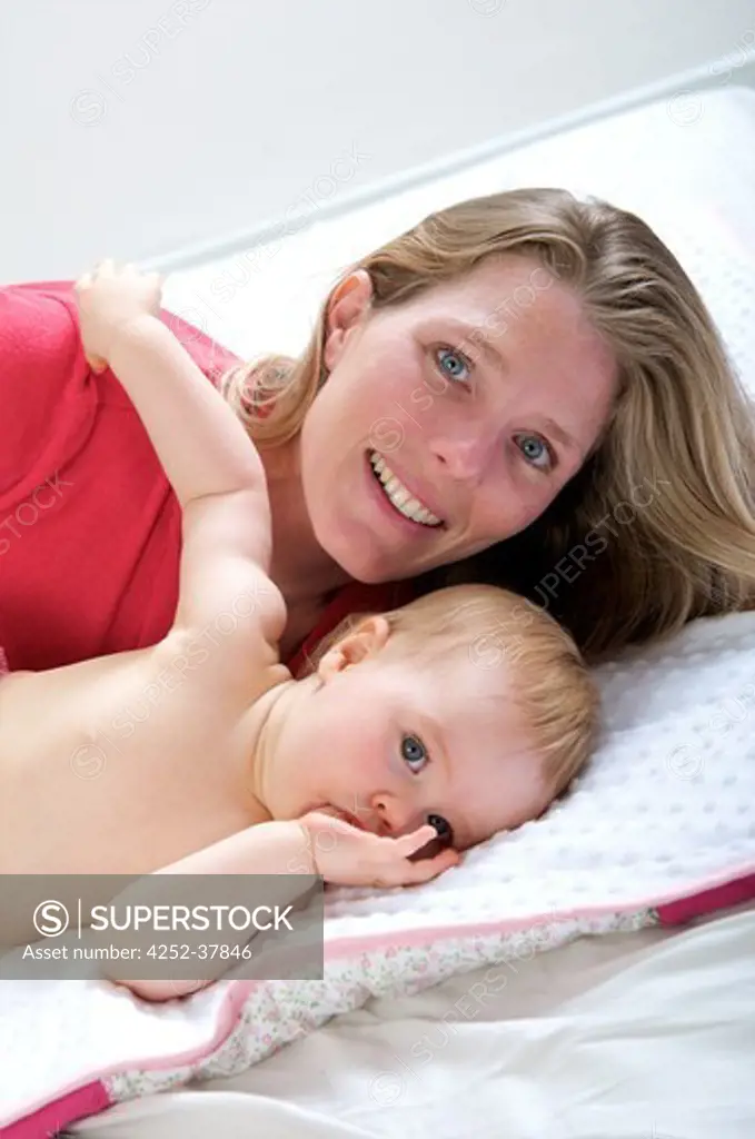 Woman baby portrait