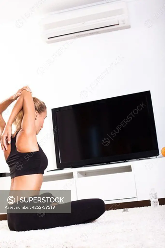 Woman exercise gymnastics