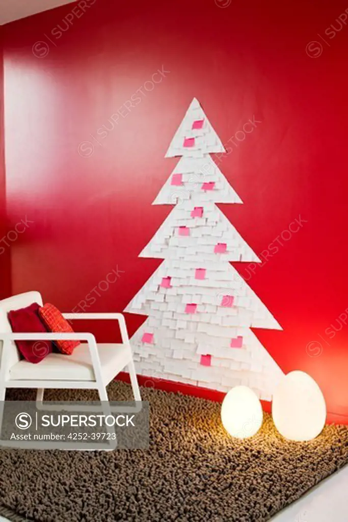 Christmas tree post-it