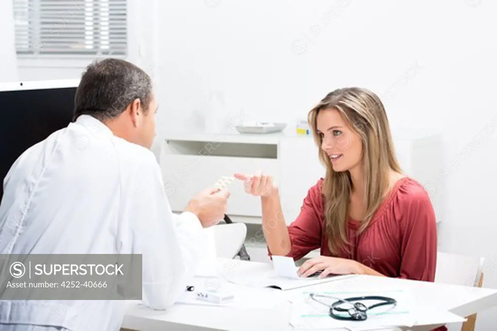 Woman doctor consultation